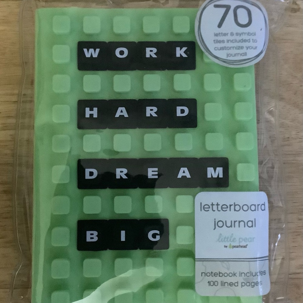 Letterboard Journal little pear. Customize Lettering 100pages